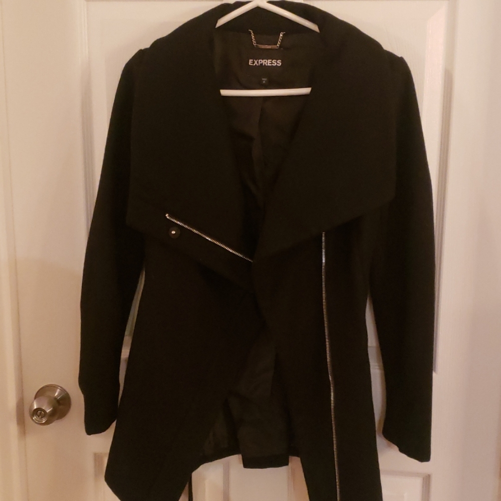 Express black winter coat. Size small. Like new!